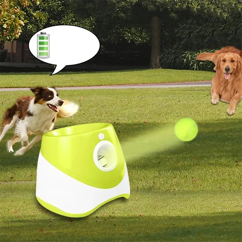 Lanceur de Balles de Tennis Automatique pour Chiens – Jouet Interactif - Rechargeable