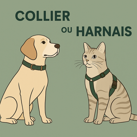 🐾 Collier ou harnais : que choisir pour votre chien ou votre chat ?